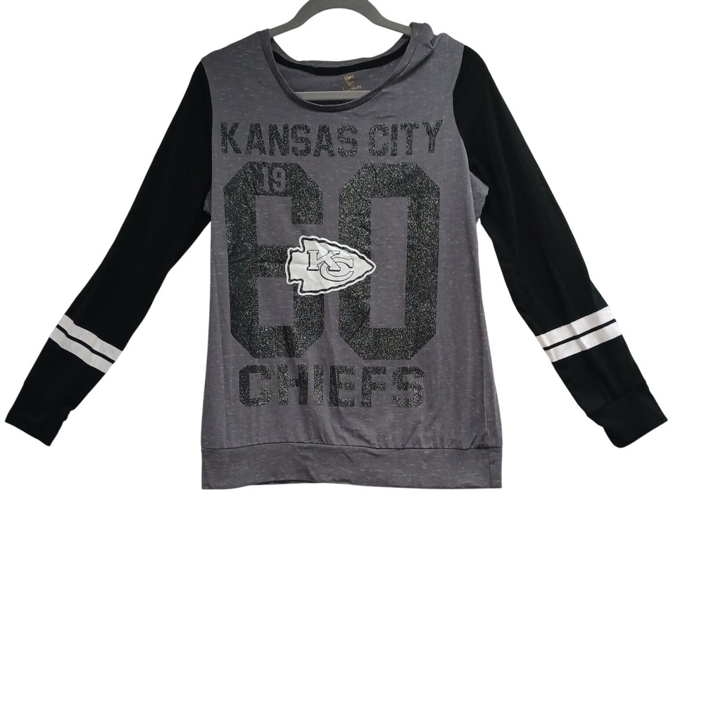 NFL JUNIORS COLLECTION KANSAS CITY CHIEFS 3/4 SLEEVE RAGLAN T-SHIRT SIZE  XL 15/